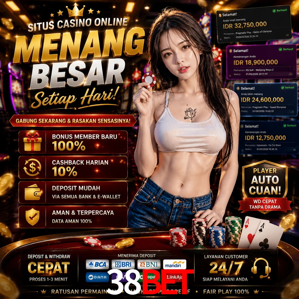 38bet slots no app